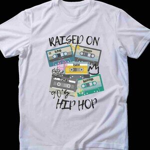 Raised on 90s hip hop t shirt unisex for men woman